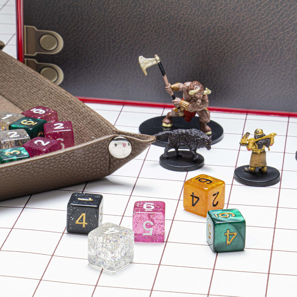 Wiz Dice Bulk D6 Pack – 25 Random-Color Polyhedral Dice for RPGs