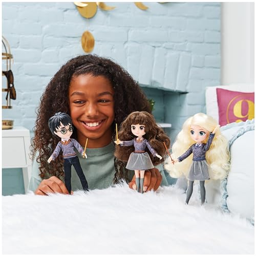 Wizarding World Harry Potter 8-Inch Hermione Granger Doll with Wand and Hogwarts Uniform, Toy for Kids Ages 5+