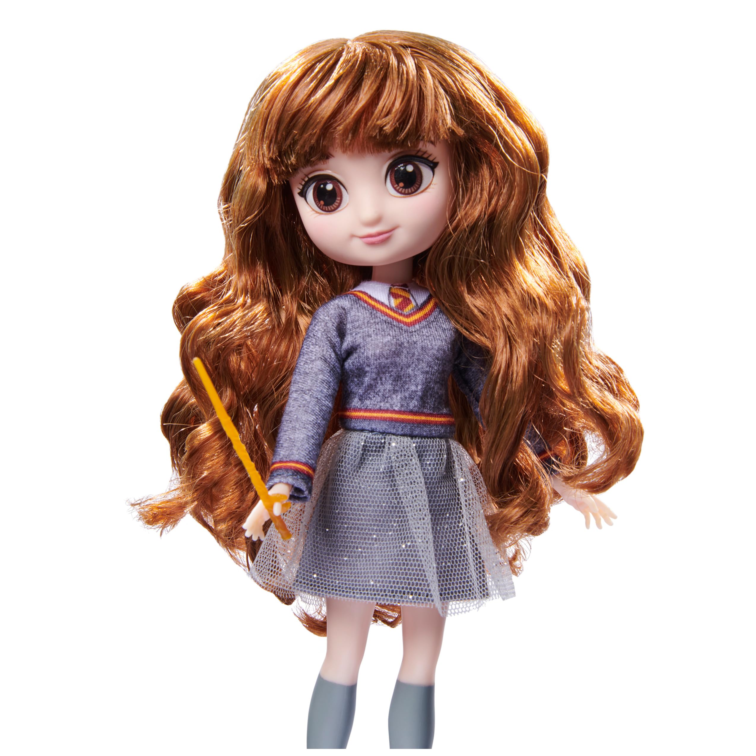 Wizarding World Harry Potter 8-Inch Hermione Granger Doll with Wand and Hogwarts Uniform, Toy for Kids Ages 5+