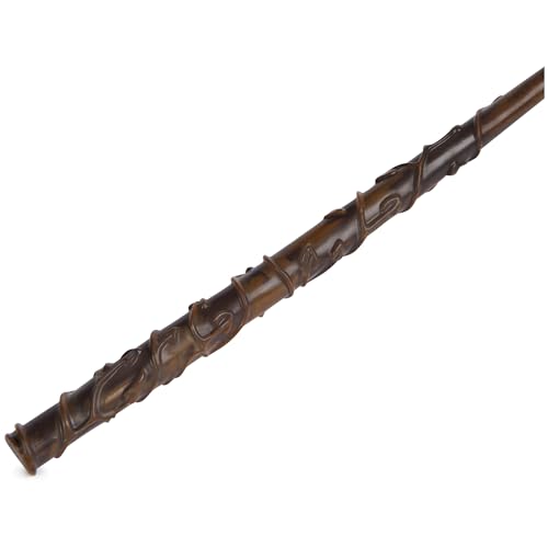Wizarding World Harry Potter Hermione Granger 12-Inch Magical Collector Wand with Display Stand and Die-Cast Crookshanks Icon