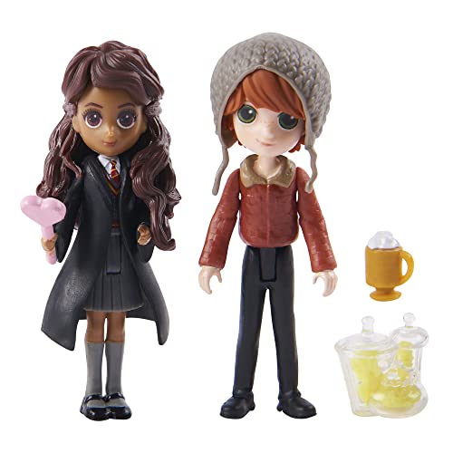 Wizarding World Harry Potter Magical Minis Ron Weasley & Parvati Patil Doll Set - 2 Poseable Figures with Accessories for Ages 6+
