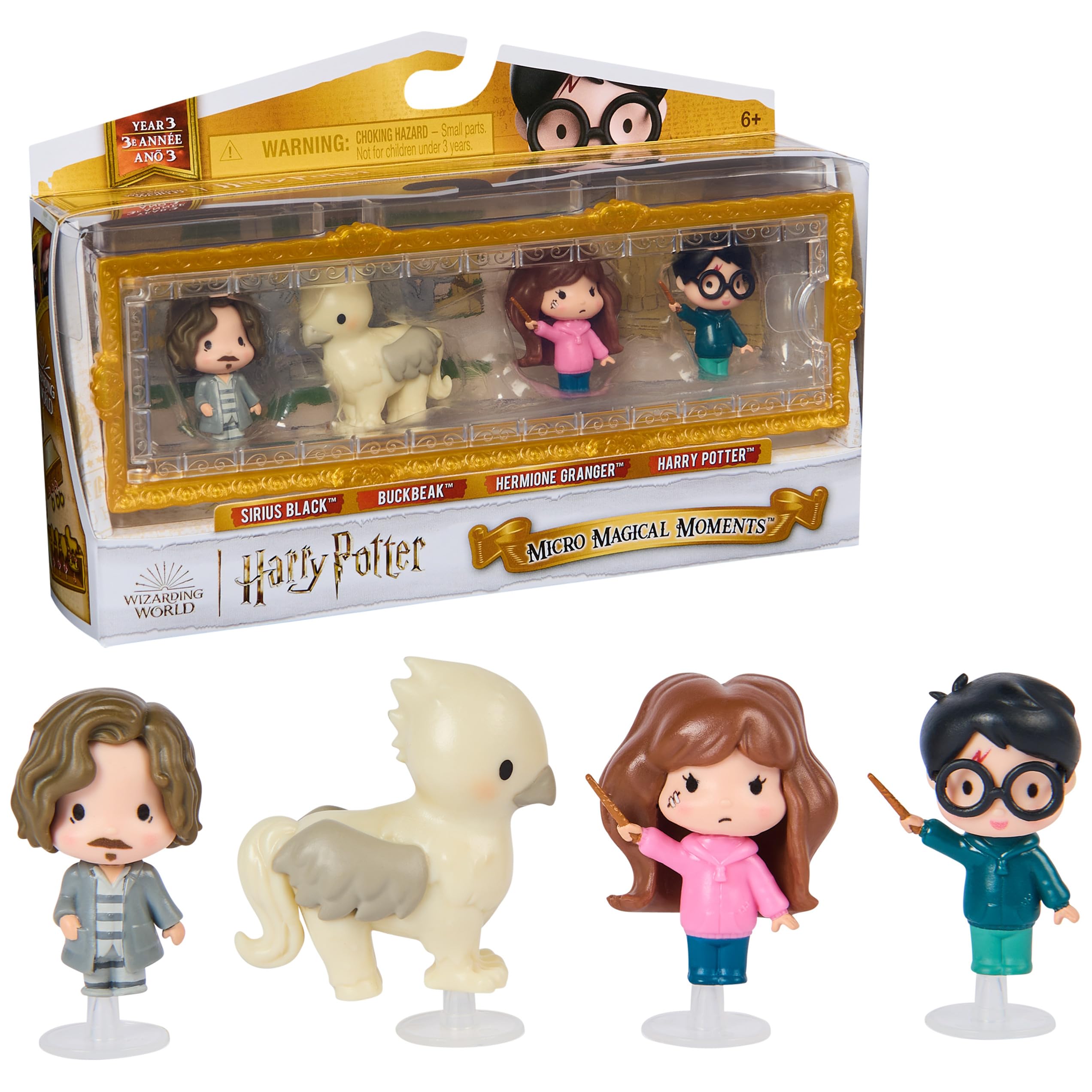 Wizarding World Harry Potter Micro Magical Moments Prisoner of Azkaban Rescue Set – 4 Mini Figures and Stackable Display Case