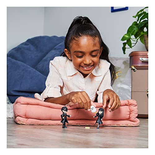 Wizarding World Magical Minis Harry Potter & Cho Chang Friendship Set – 3-Inch Poseable Dolls with Hedwig Owl & Envelope