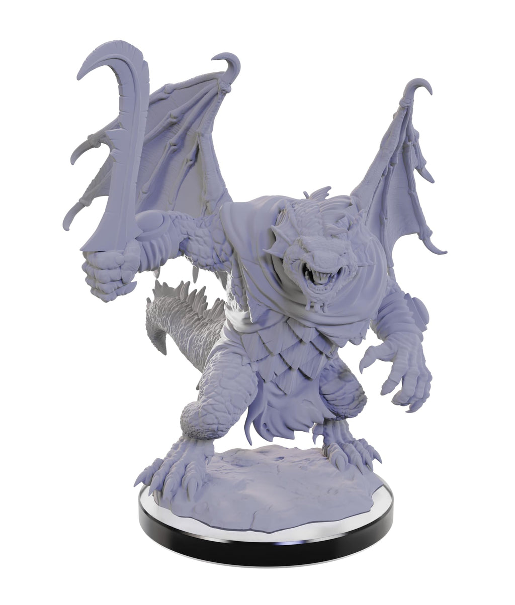 WizKids D&D Nolzur's Marvelous Miniatures: Draconian Foot Soldier & Mage Unpainted Set