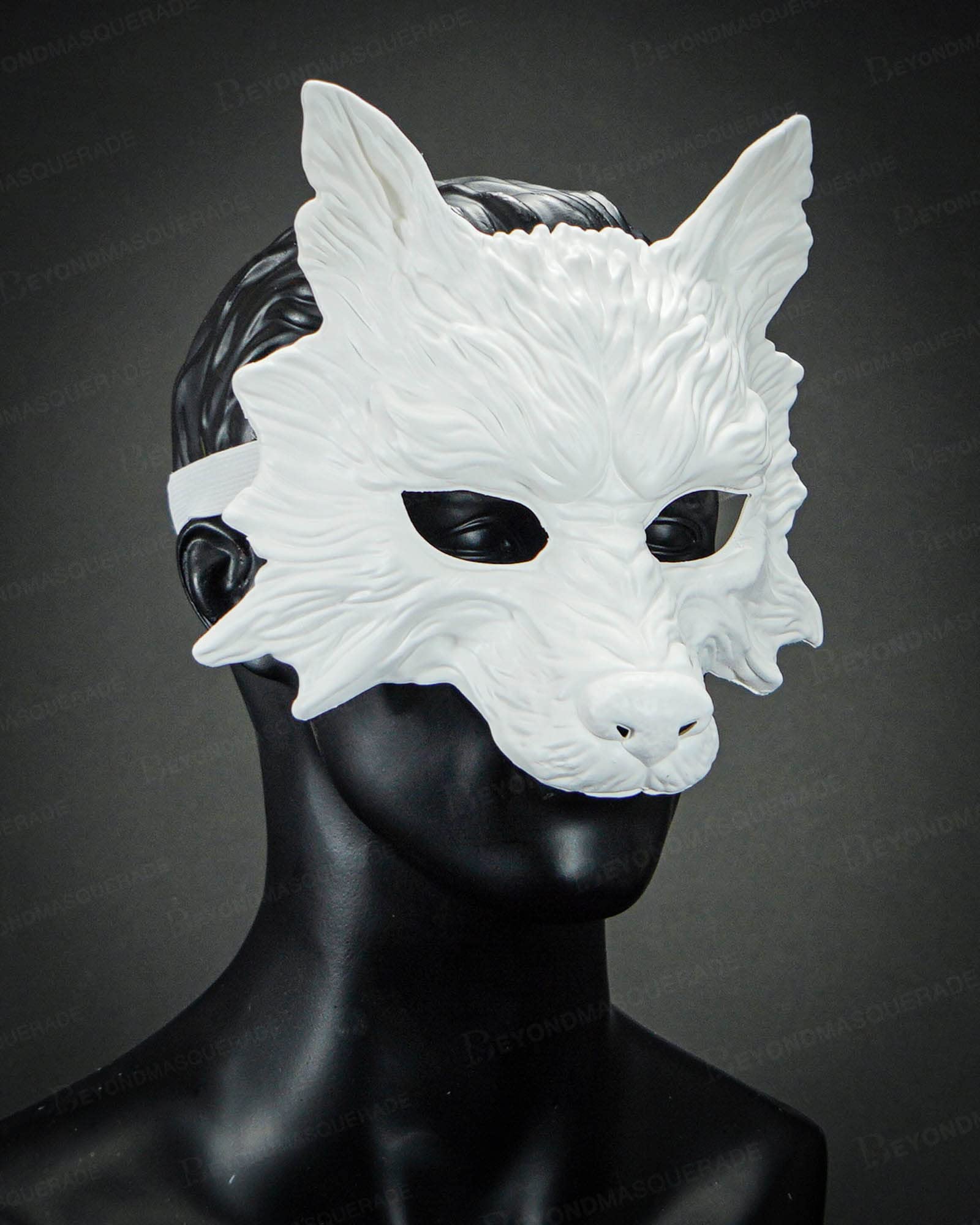 Wolf Mask for Masquerade and Cosplay – Eco-Friendly Hand Washable Adult Mask by Beyond Masquerade