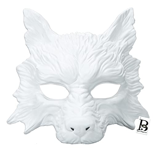 Wolf Mask for Masquerade and Cosplay – Eco-Friendly Hand Washable Adult Mask by Beyond Masquerade