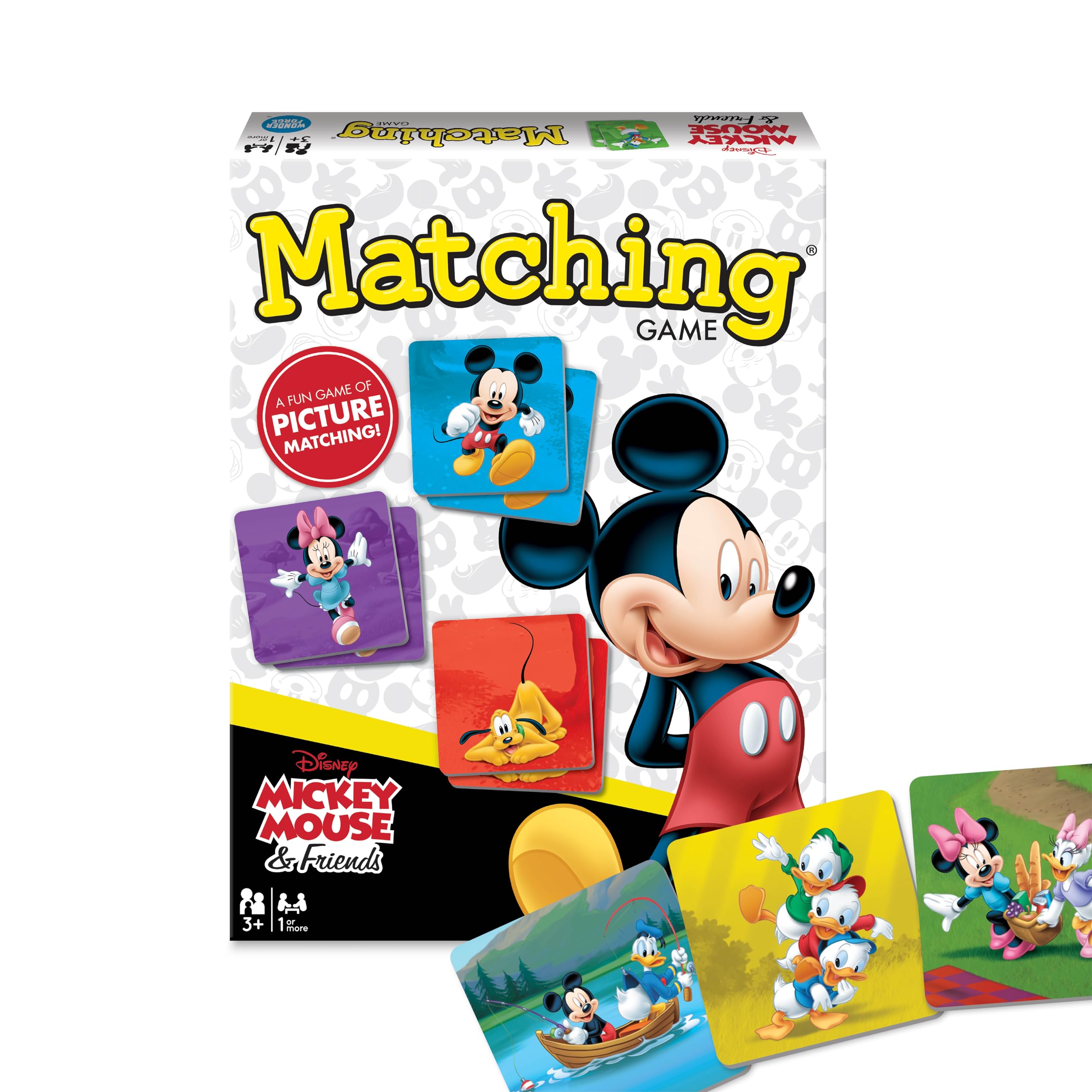 Wonder Forge Disney Mickey Mouse Matching Game – 72 Tiles, 15-Minute Memory Card Game for Ages 3-5