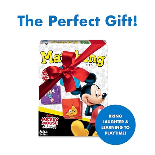 Wonder Forge Disney Mickey Mouse Matching Game – 72 Tiles, 15-Minute Memory Card Game for Ages 3-5
