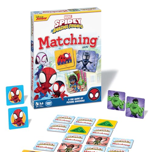 Wonder Forge Marvel Spidey Matching Game – 72 Tiles, Ages 3+, 15-Minute Memory Fun