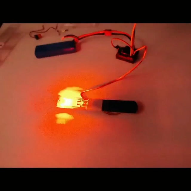 WONFAST 2-Pack Yellow RC Car Strobe Lights - 360° Rotating LED with 5 Modes for 1/8 1/10 Scale Models