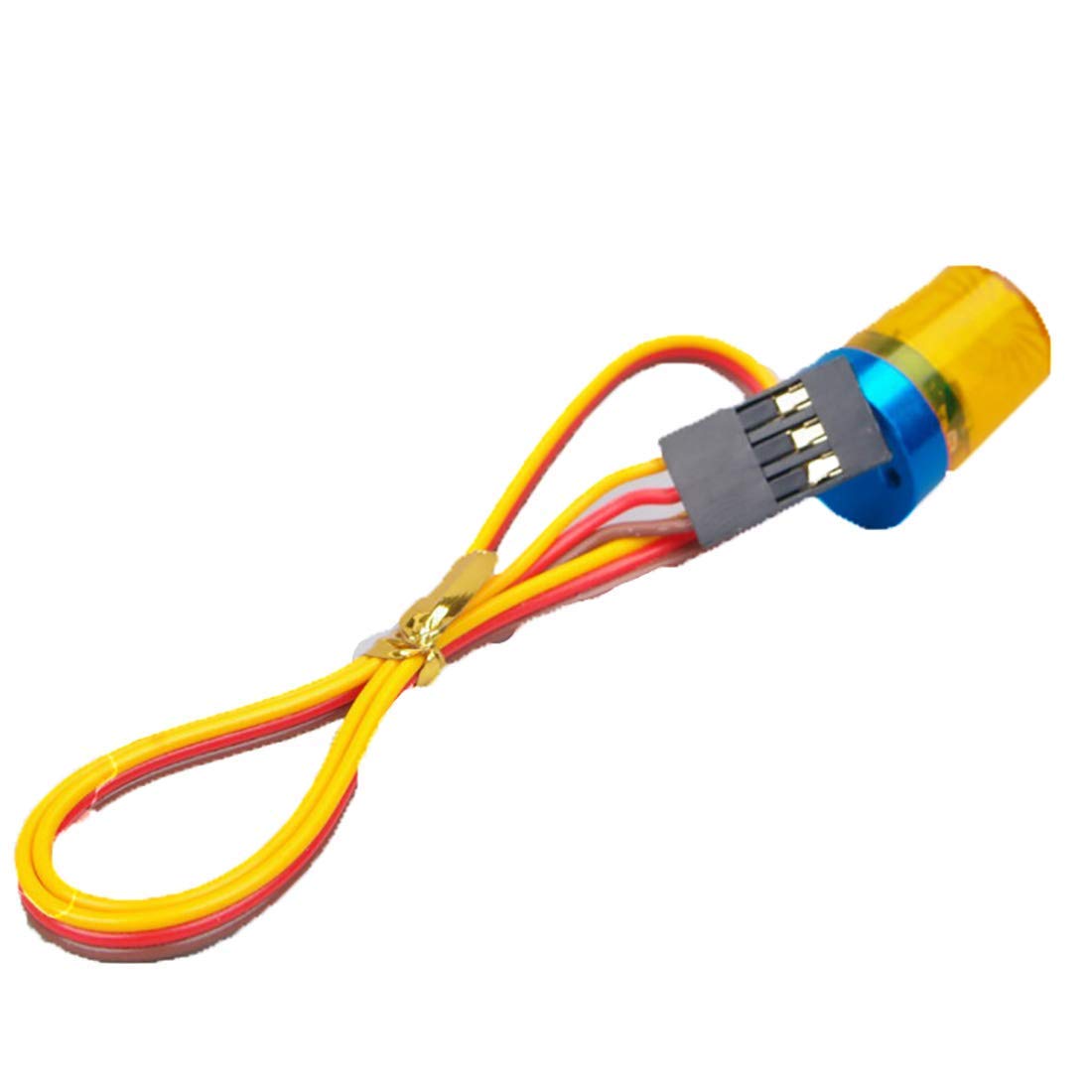 WONFAST 2-Pack Yellow RC Car Strobe Lights - 360° Rotating LED with 5 Modes for 1/8 1/10 Scale Models