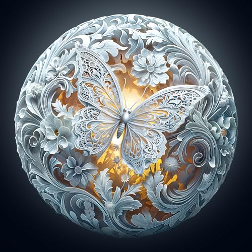 WOODBESTS Celestial Wings Wooden Puzzle – 100-Piece Adult Jigsaw, 8.5x8.5 inches, Laser-Cut Unique Shapes