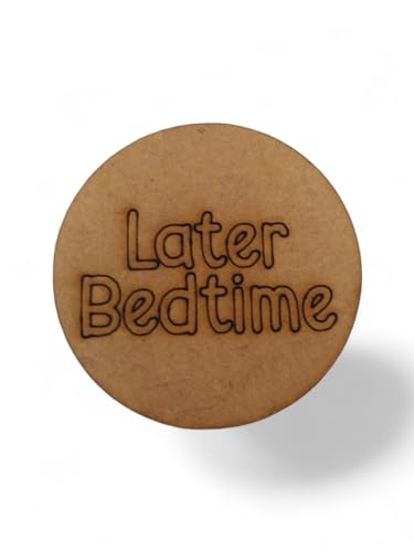 Wooden Easter Egg Tokens 30ct with Gift Bag – 6 Shapes, 30 Engraved Sayings, Custom Personalization Available