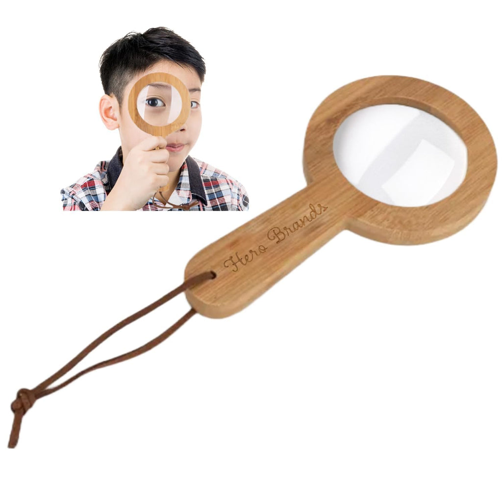 Wooden Magnifying Glass for Kids – Hero Brands, Lightweight & Safe Glass Lens