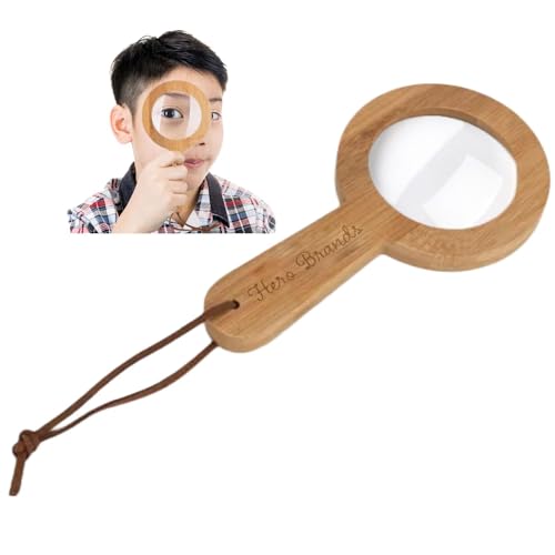 Wooden Magnifying Glass for Kids – Hero Brands, Lightweight & Safe Glass Lens