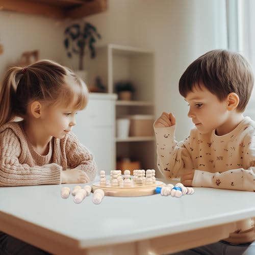 Wooden Memory Chess Game – 7.5 Inch Matching Stick Board Game for Kids Ages 3-100