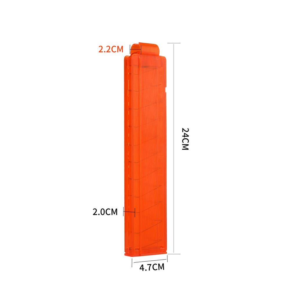 WORKER Talon 15-Dart Short Darts Magazine for Stefan Mod Blasters (Orange)