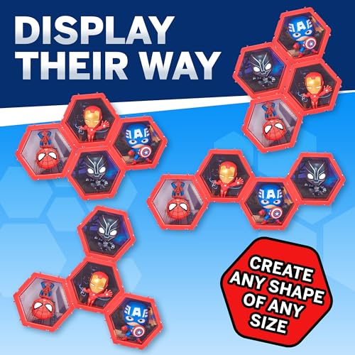 WOW! PODS 4D Marvel Spider-Man & Black Panther 2-Pack – Connectable Action Figures with Lenticular Display