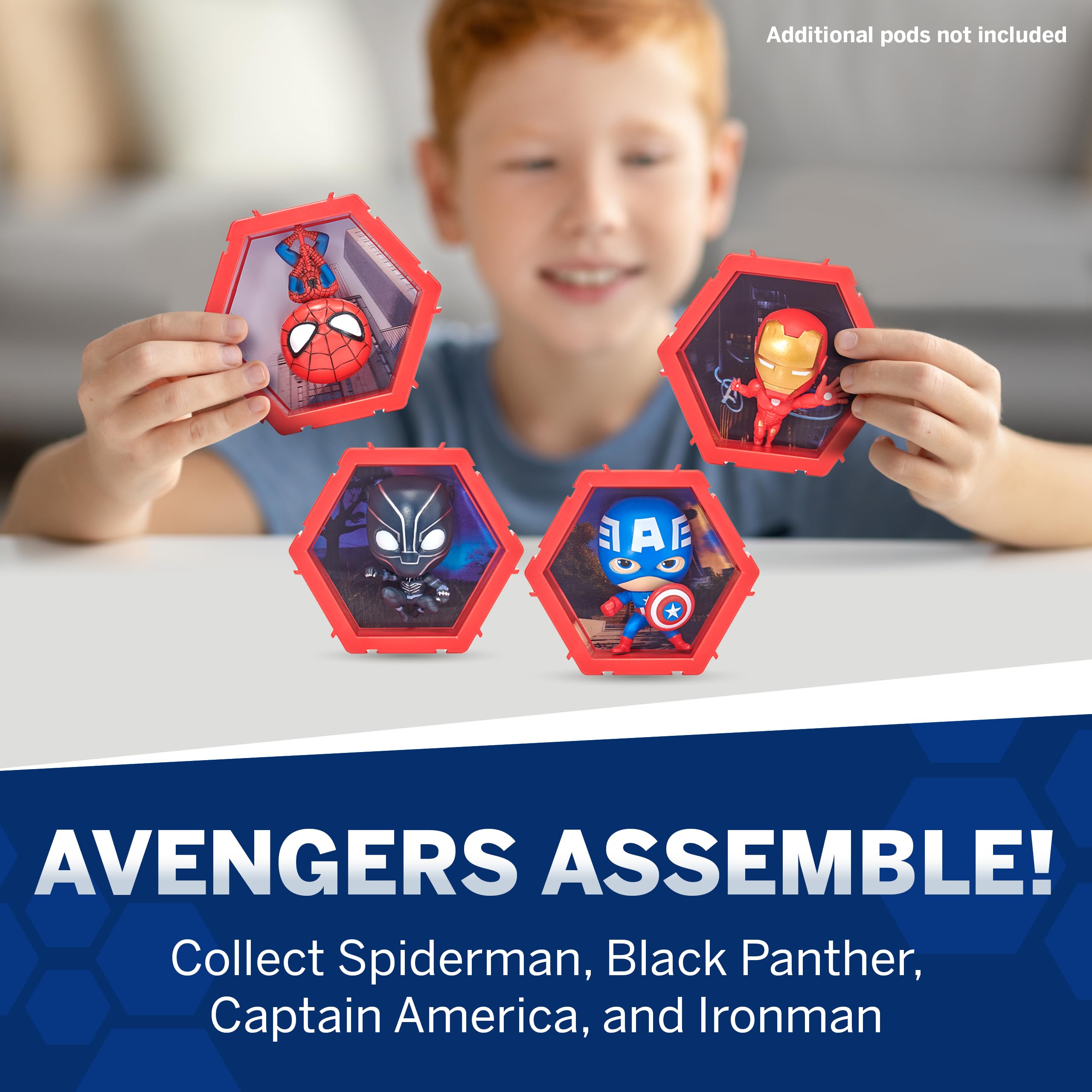 WOW! PODS 4D Marvel Spiderman Bobblehead – Connectable and Collectible Figure with 3D Lenticular Display