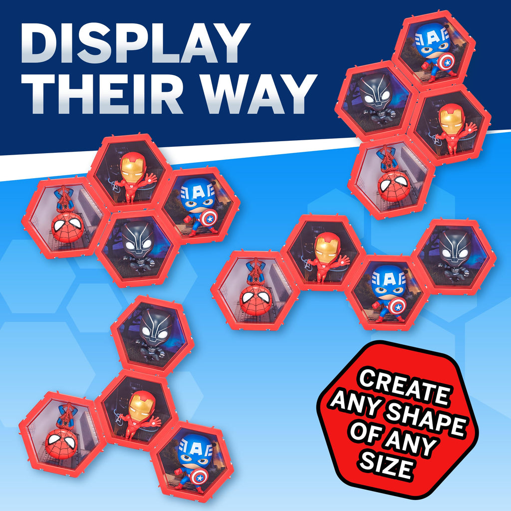 WOW! PODS 4D Marvel Spiderman Bobblehead – Connectable and Collectible Figure with 3D Lenticular Display