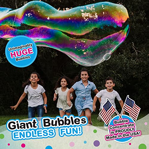 WOWMAZING Big Bubbles Refill – 3-Pack Concentrate Makes 2.3 Gallons – USA Made