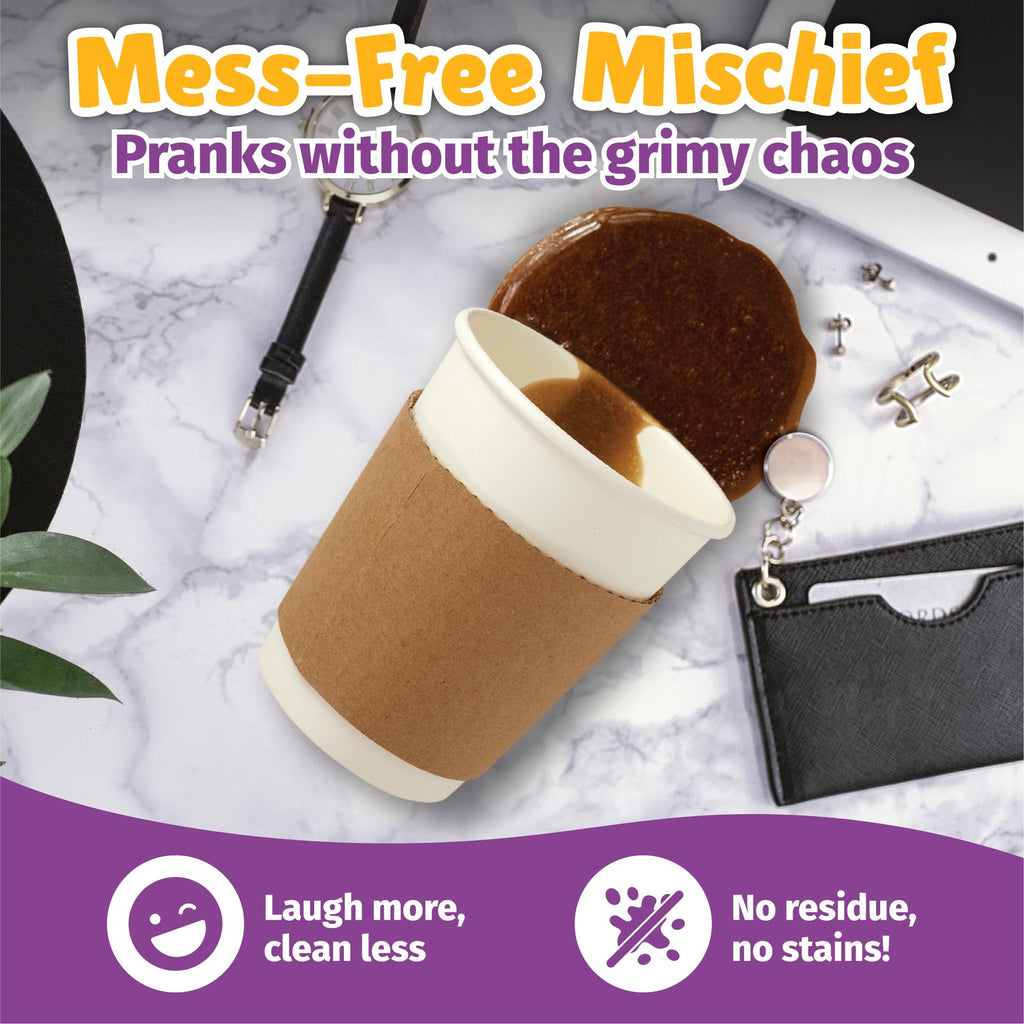WOWMAZING WatchMePrank Coffee Cup Prank Kit – Realistic Fake Spill Gag Gift