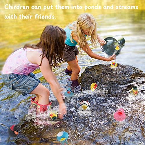 WQTHE 30 Pack Rubber Duck Assortment - 2.3 Inch Bulk Bath Toys for Kids, Party Favors, 30 Unique Styles