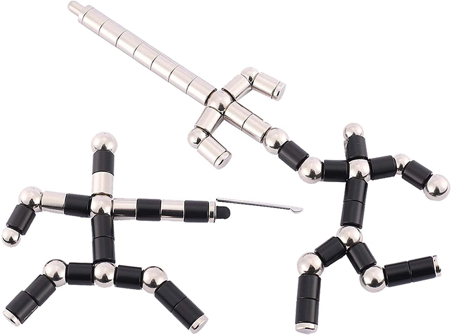 WQWQUU Magnetic Fidget Pen – Deformable Stress Relief Toy in Big Black