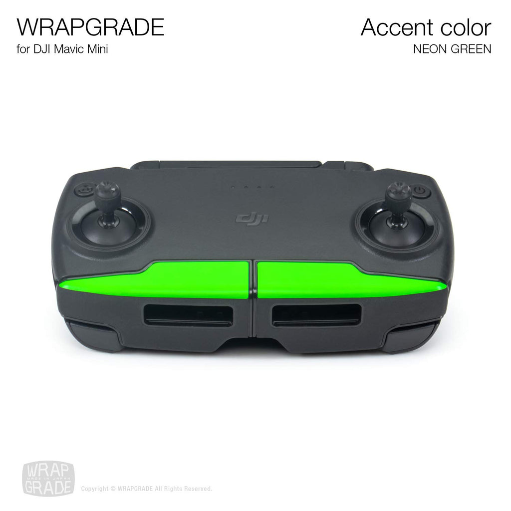 Wrapgrade Neon Green Skin for DJI Mavic Mini / Mini 2 SE / Mini 4K – Accent Color