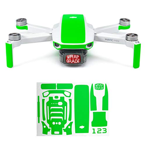 Wrapgrade Neon Green Skin for DJI Mavic Mini / Mini 2 SE / Mini 4K – Accent Color