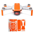 Wrapgrade Neon Orange Accent Skin for DJI Mavic Mini / 2 SE / 4K – Fluorescent Semi-Gloss Vinyl Wrap
