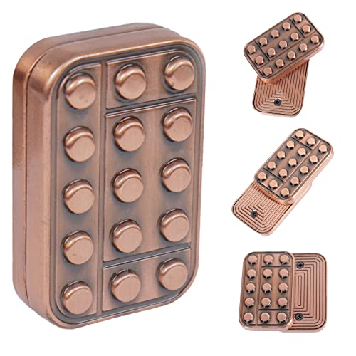 WSHWXY Metal Fidget Slider Magnetic Haptic EDC Toy for Adults - Satisfying Clicks and Grip