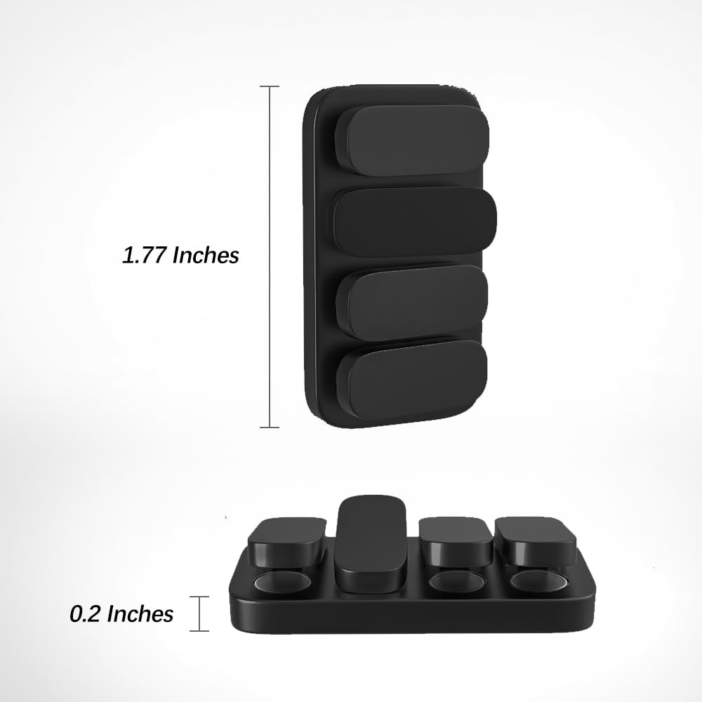 WSHWXY Metal Fidget Slider Matte Black - EDC Magnetic Clicker for Adults