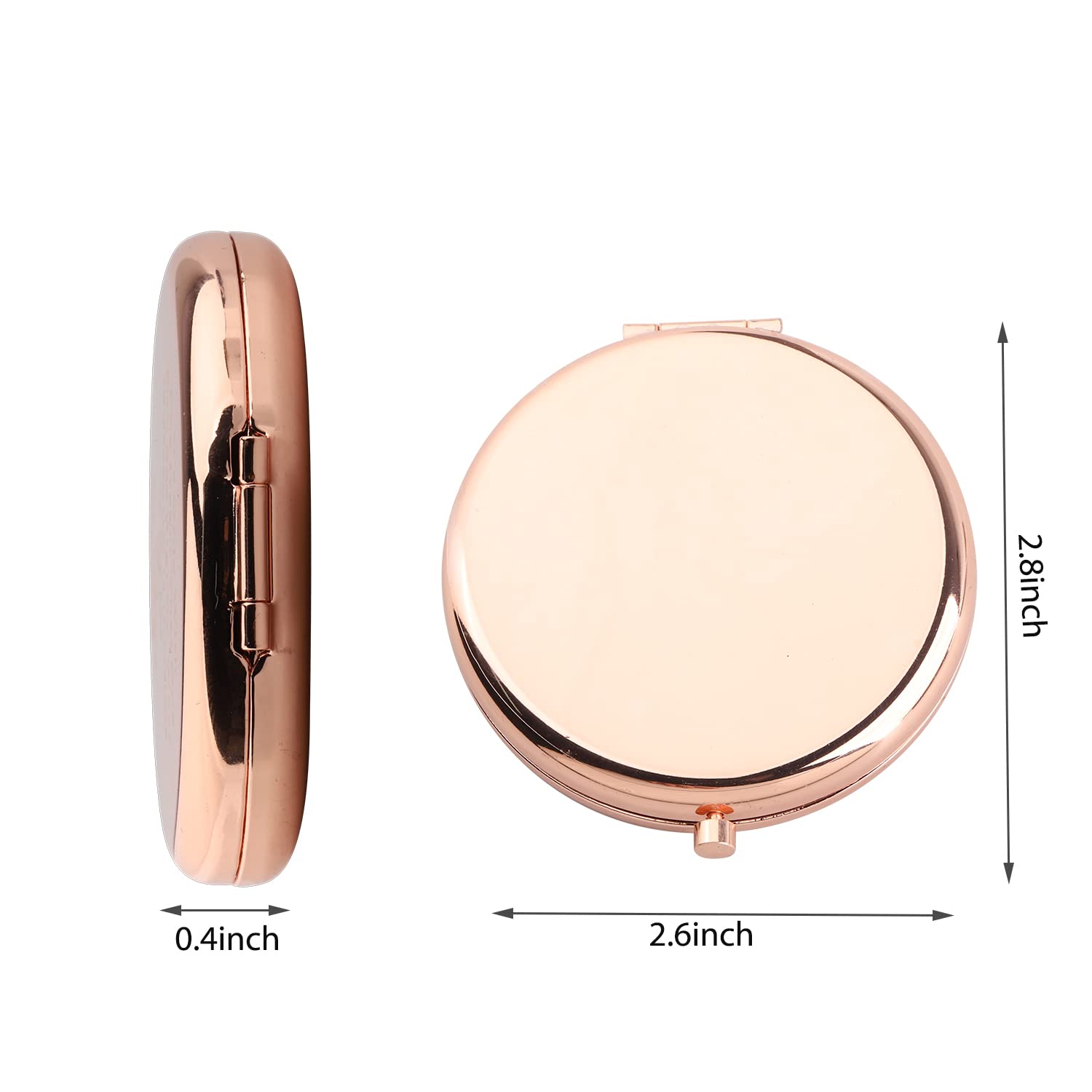 WUSUANED Funny Mahjong Makeup Mirror – Double-Sided Stainless Steel Mirror with Engraved Message, Gift for Mahjong Lovers