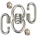 WWFFEN 360° Swivel Hanger – Heavy Duty 1500LB Capacity for Tree Swings, Hammocks, and Climbing Ropes