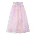 XEPST Princess Hooded Cape with Colorful Sequins Cloak for Girls' Fancy Dress Costumes