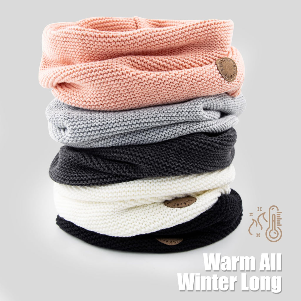 XIAOHAWANG Baby Winter Scarf – Soft Thick Knit Toddler Neckerchief for Boys & Girls (7 Months–7 Years)