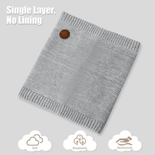 XIAOHAWANG Baby Winter Scarf – Soft Thick Knit Toddler Neckerchief for Boys & Girls (7 Months–7 Years)