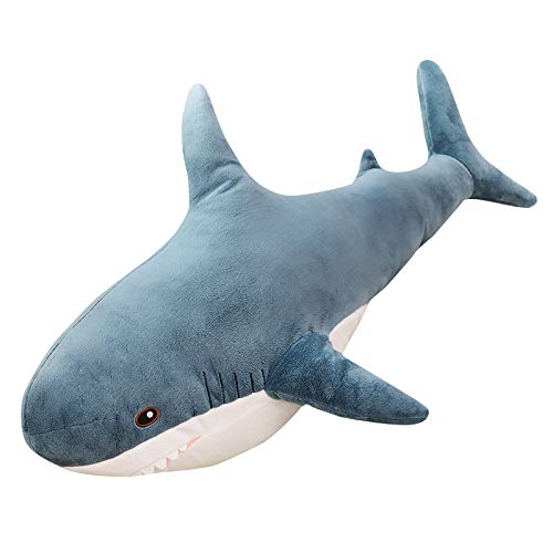XIAOHONG 30-Inch Shark Plush Toy – Soft Stuffed Animal Cushion Pillow for Kids and Home Decor