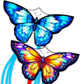 Xida Butterfly Kite for Kids & Adults – Easy to Fly Dual Kite Set with 300ft Handle, Yellow & Green