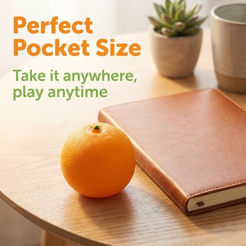 Xinbalove Orange Squishy Fidget Toy: Fast Rebound Stress Relief Fruit Squeeze Balls (10 Styles)