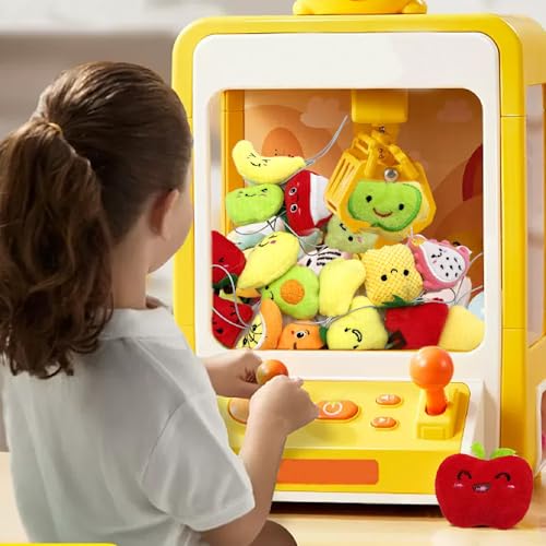 XIPEGPA 30-Piece Mini Fruit Plush Toy Set – Assorted Stuffed Fruits with Keychain Ropes for Party Favors, Easter Egg Stuffers, and Classroom Prizes