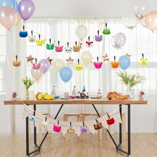 XIPEGPA 36 Assorted Mini Stuffed Animal Keychains – Soft Plush Toys for Goodie Bags, Classroom Rewards, and Easter Egg Fillers