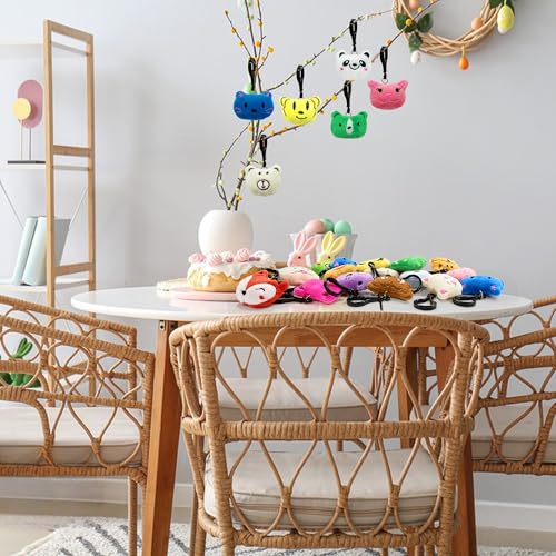 XIPEGPA 36 Assorted Mini Stuffed Animal Keychains – Soft Plush Toys for Goodie Bags, Classroom Rewards, and Easter Egg Fillers