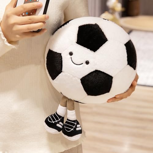 XIYUAN 13.7-Inch Football Plush Toy – Soft Stuffed American Soccer Doll with Feet, Cute Decorative Pillow for Kids