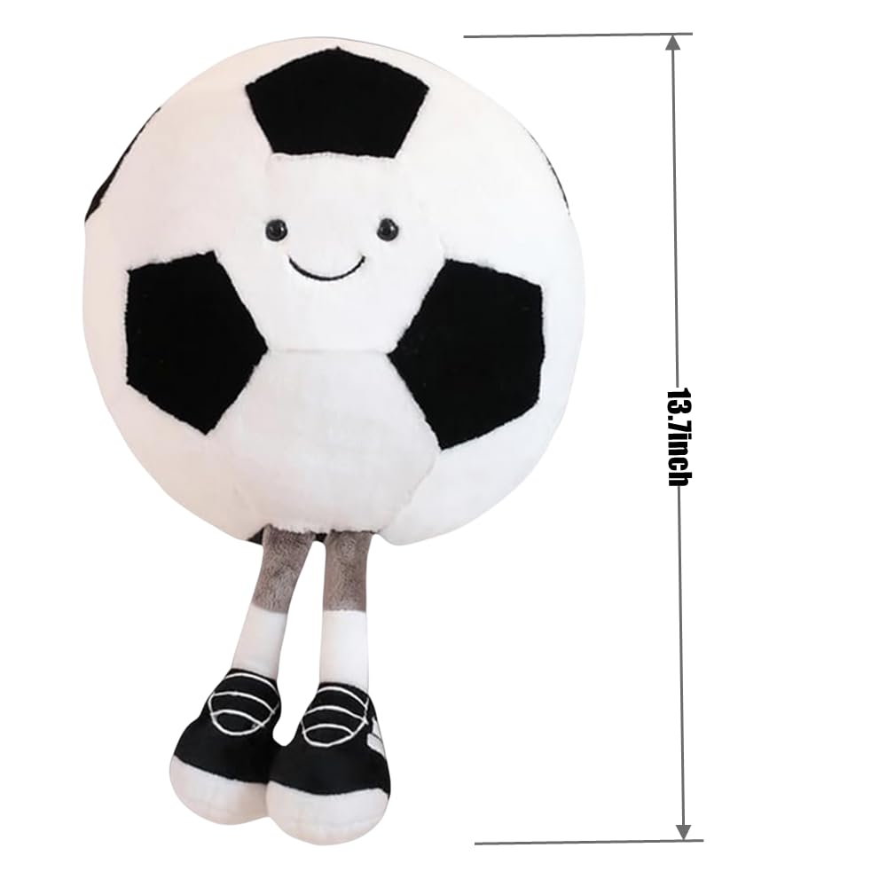 XIYUAN 13.7-Inch Football Plush Toy – Soft Stuffed American Soccer Doll with Feet, Cute Decorative Pillow for Kids