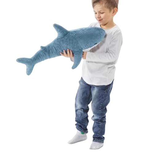 XIYUAN 23.6 Inch Large Shark Plush Stuffed Animal Toy - Soft Cushion & Pillow for Kids and Adults