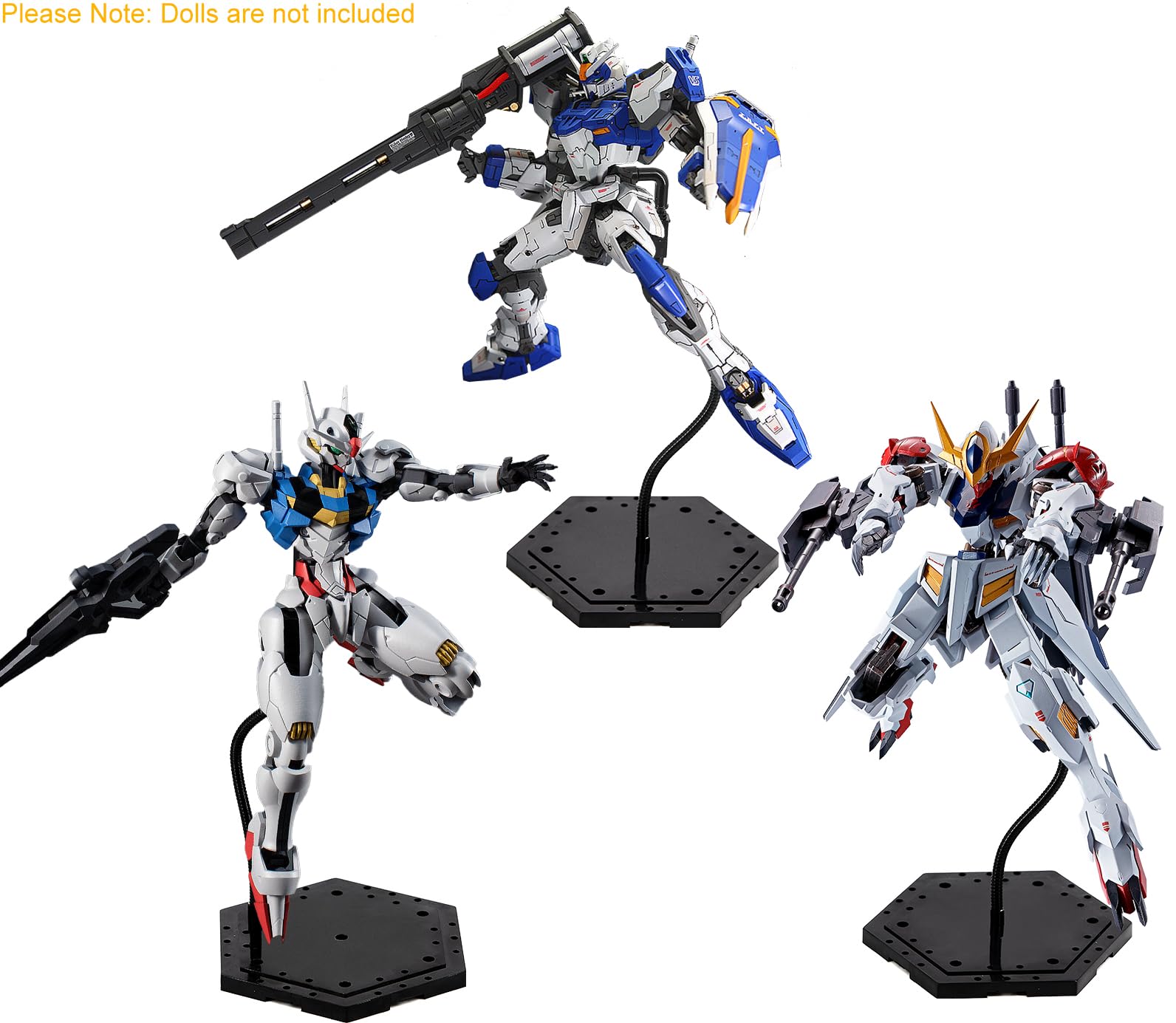 XyviLokit Hobby Action Base Model Stand for 1/144 Gundam and 6-Inch Figures – Screwless Assembly with Adjustable Metal Arm