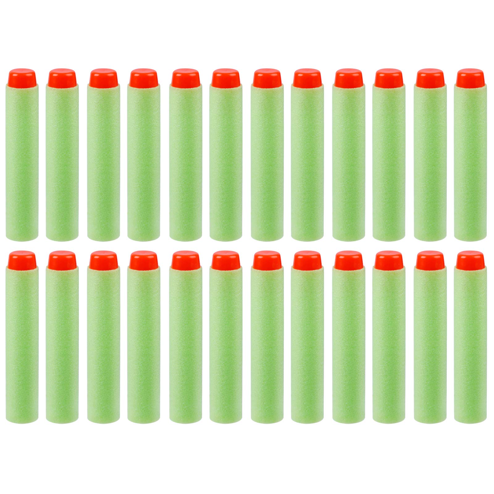 YagoDago 200-Pack Foam Darts Refill - Whistling Nerf Compatible Bullets for N-Strike Elite (Green)