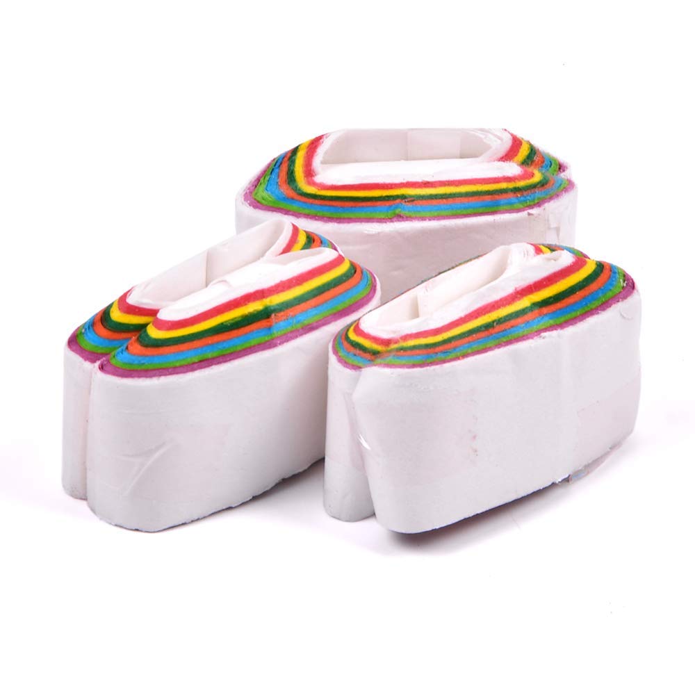 Yahpetes Mouth Coils - 12 Pack Multicolored Paper Streamers for Stage Magic Tricks